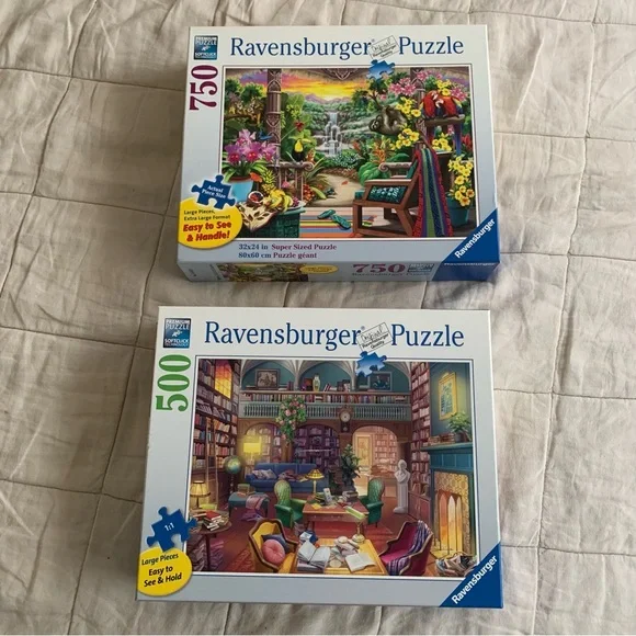 Ravensburger Puzzle Set X 2 - Vibrant Multi-Color - Picture 1 of 5